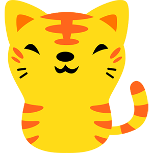 【とらねこ】　虎柄の黄色い猫。大きくなったら立派な虎になる事が夢。
